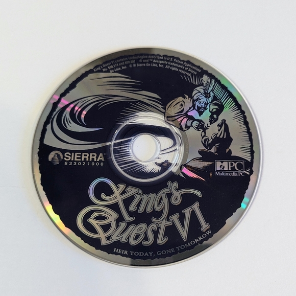 King's Quest VI ( (DISC ONLY) Heir Today, Gone Tomorrow PC, CD-ROM, Sierra 1993 - Picture 5 of 5